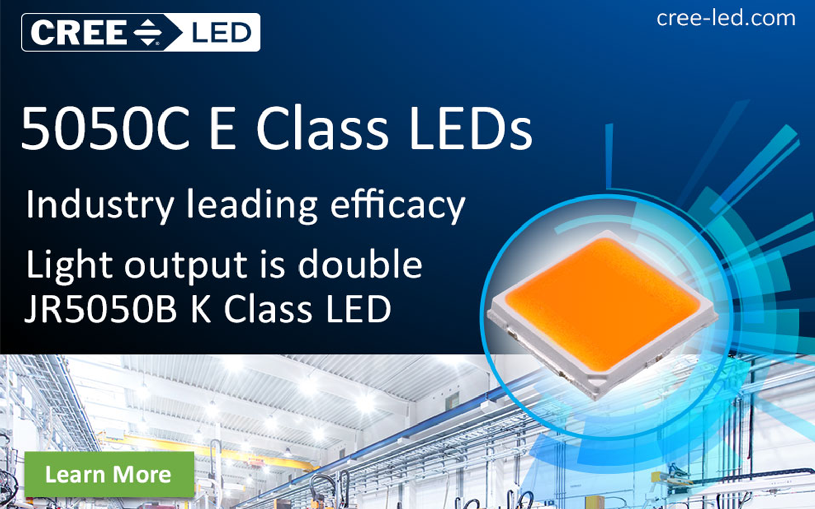 J Series® 5050C E Class LEDs Lead in High Power Efficacy — LED